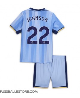 Günstige Tottenham Hotspur Brennan Johnson #22 Auswärts Trikotsatzt Kinder 2024-25 Kurzarm (+ Kurze Hosen)